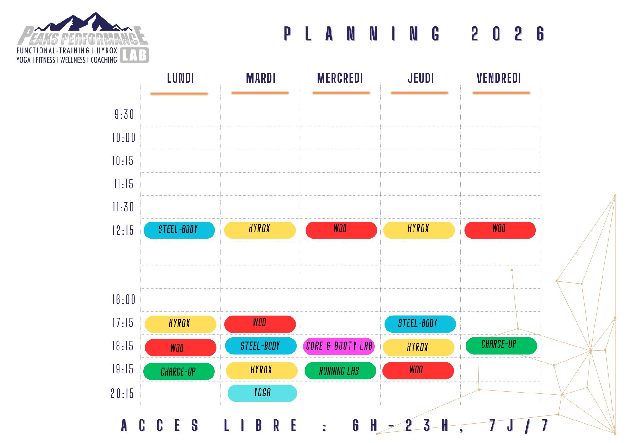 Planning Juin 2026